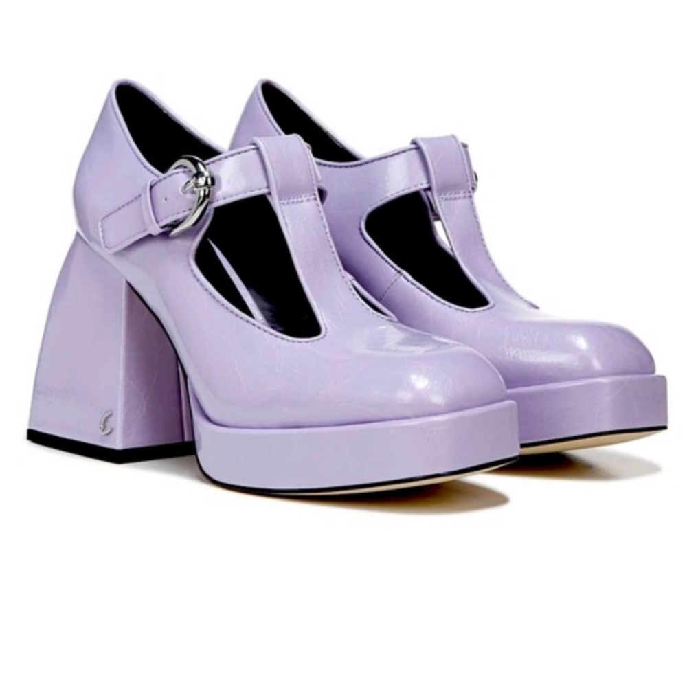 Sam Edelman Circus Purple Kay Mary Jane Shoes Platform